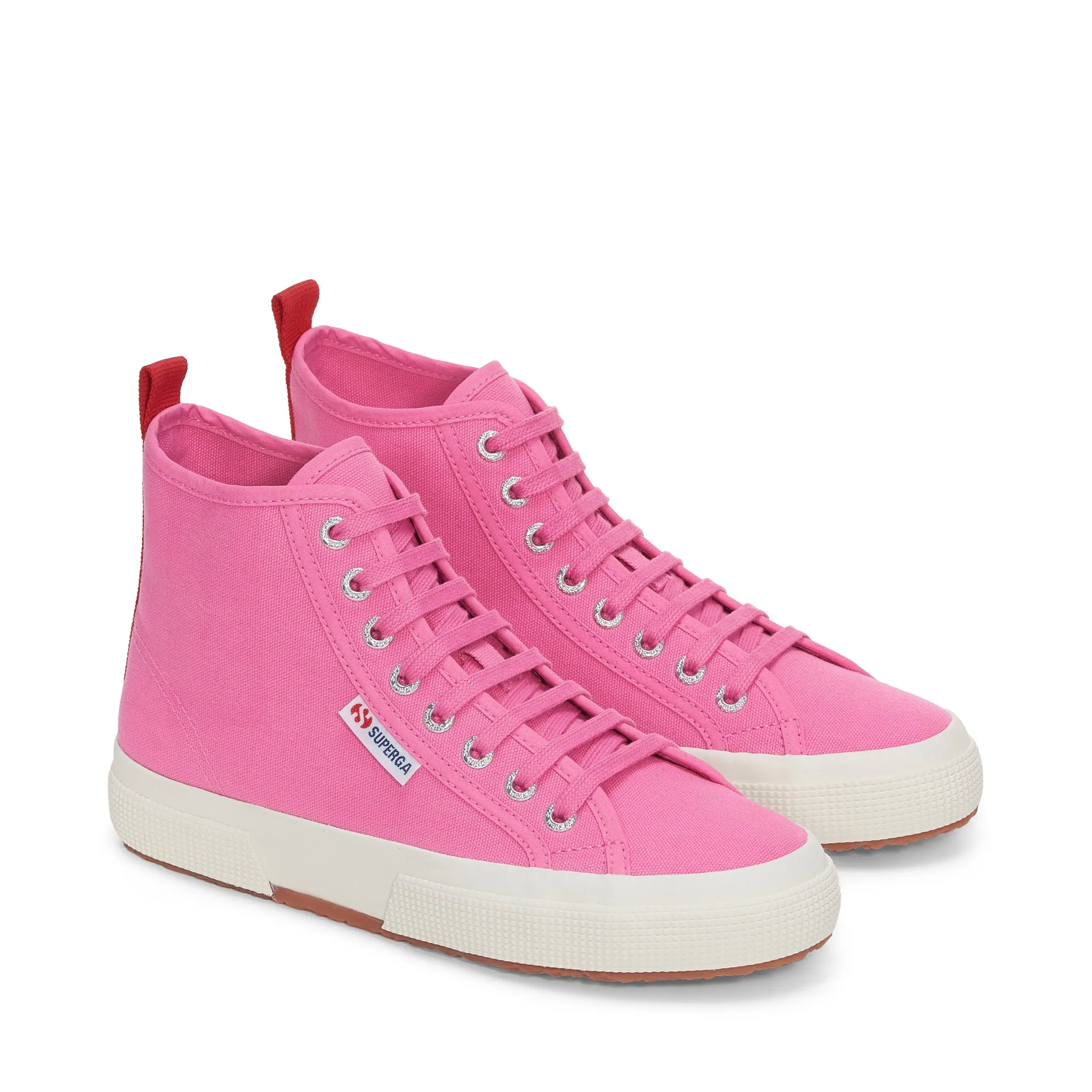 2750 Mid Cotton Sneakers - Pink Fucshia Red Avorio