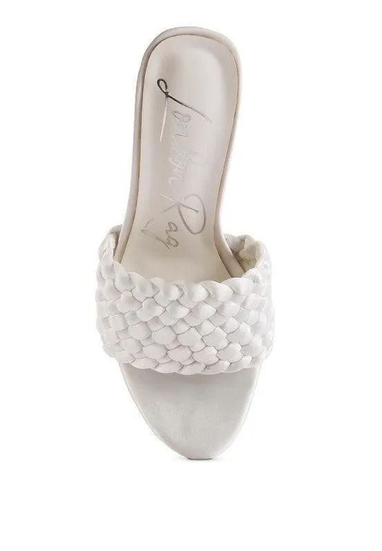 Bonnie Braided Satin Sandals