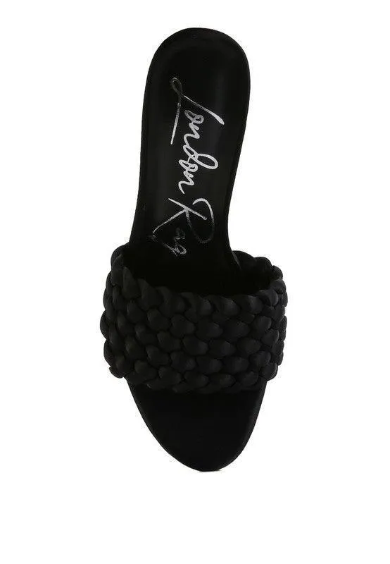 Bonnie Braided Satin Sandals