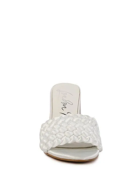Bonnie Braided Satin Sandals