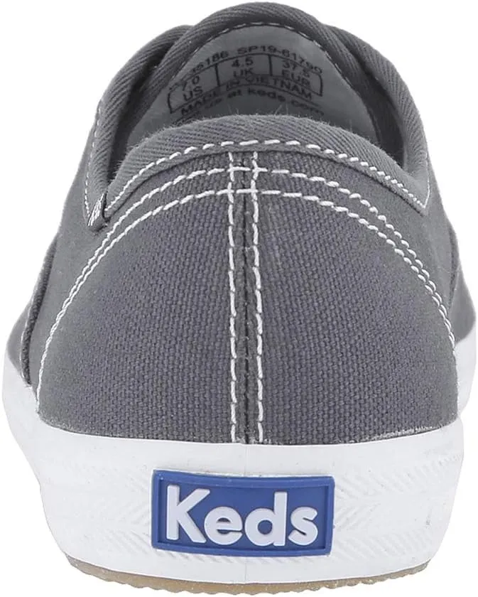 Champion Canvas Lace-Up Keds, Graphite
