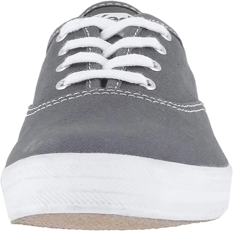 Champion Canvas Lace-Up Keds, Graphite