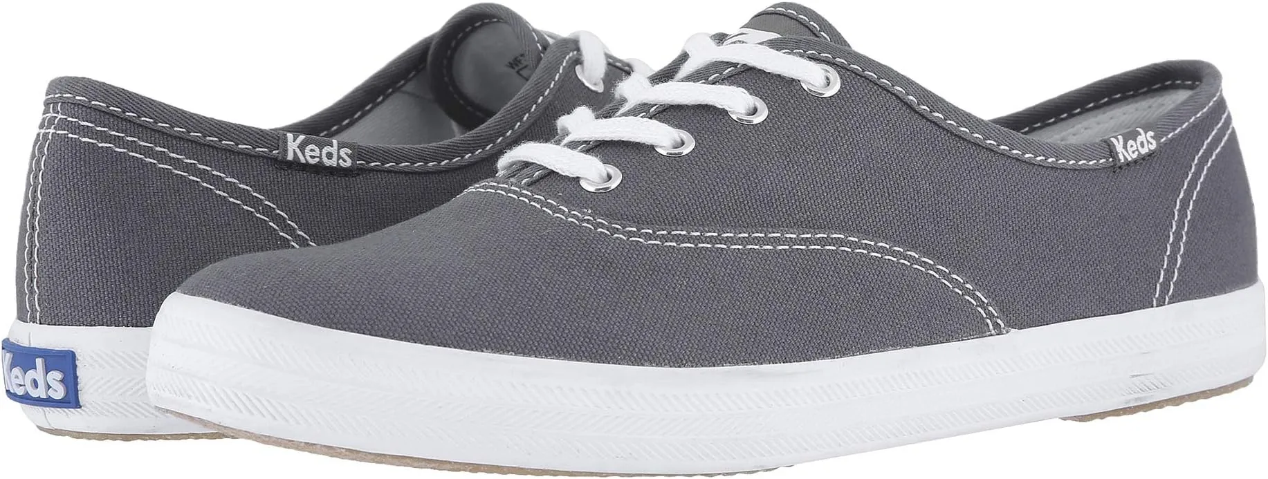 Champion Canvas Lace-Up Keds, Graphite