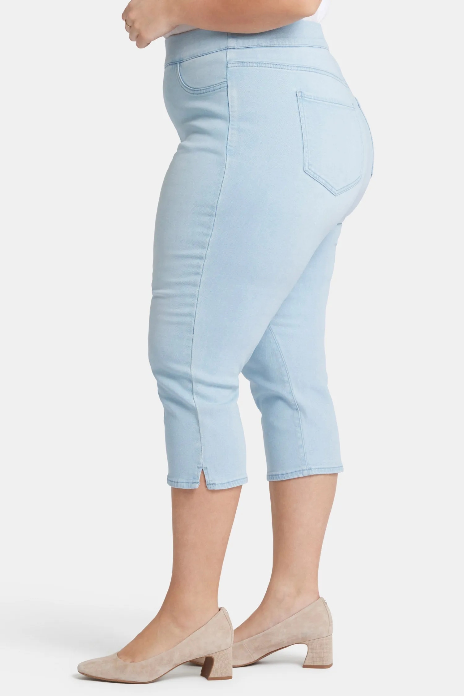 Dakota Crop Pull-On Jeans In Plus Size - Oceanfront