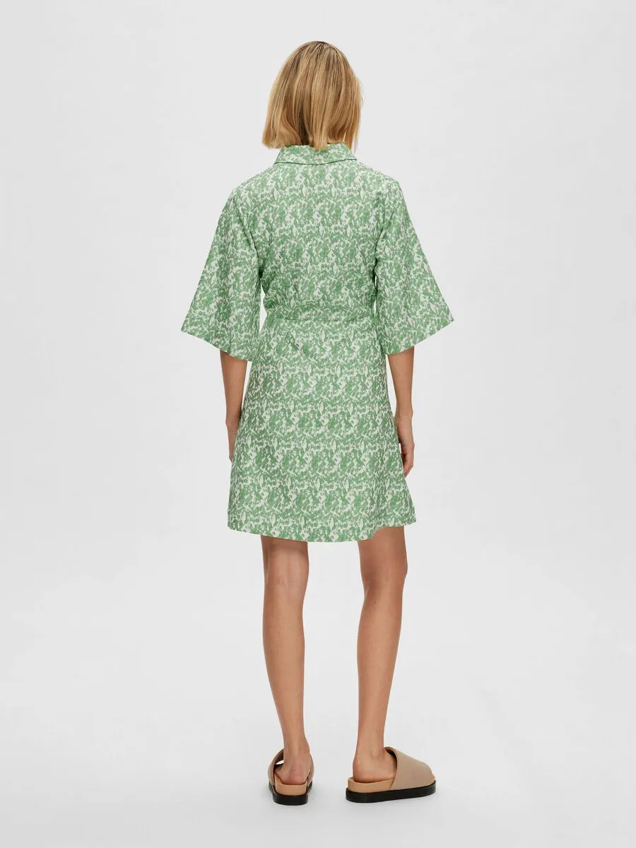 Elea 2/4 Short Zipprer Dress - Absinthe Green