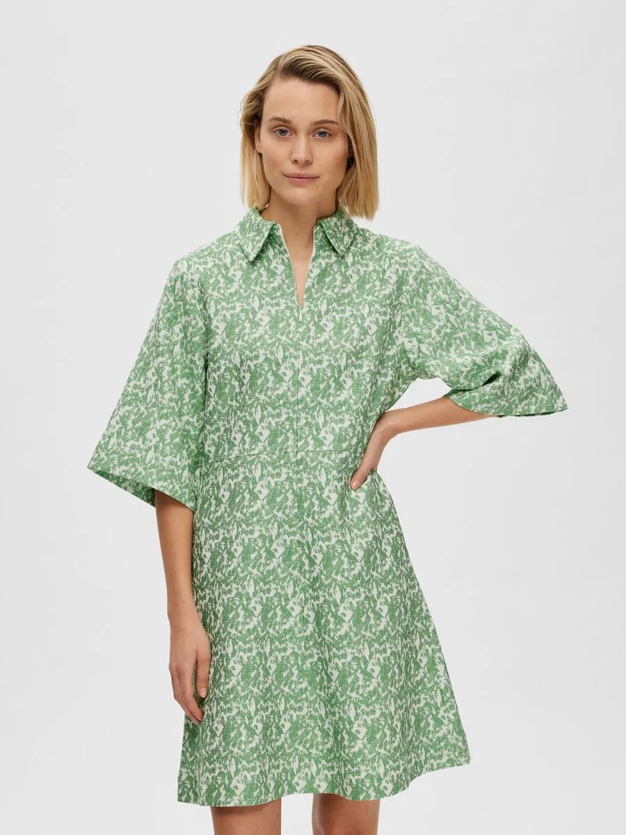 Elea 2/4 Short Zipprer Dress - Absinthe Green