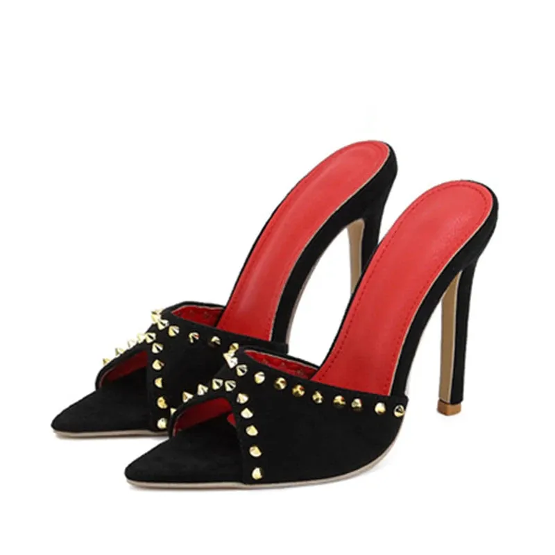Fashion Metal spikes High Heel sandals