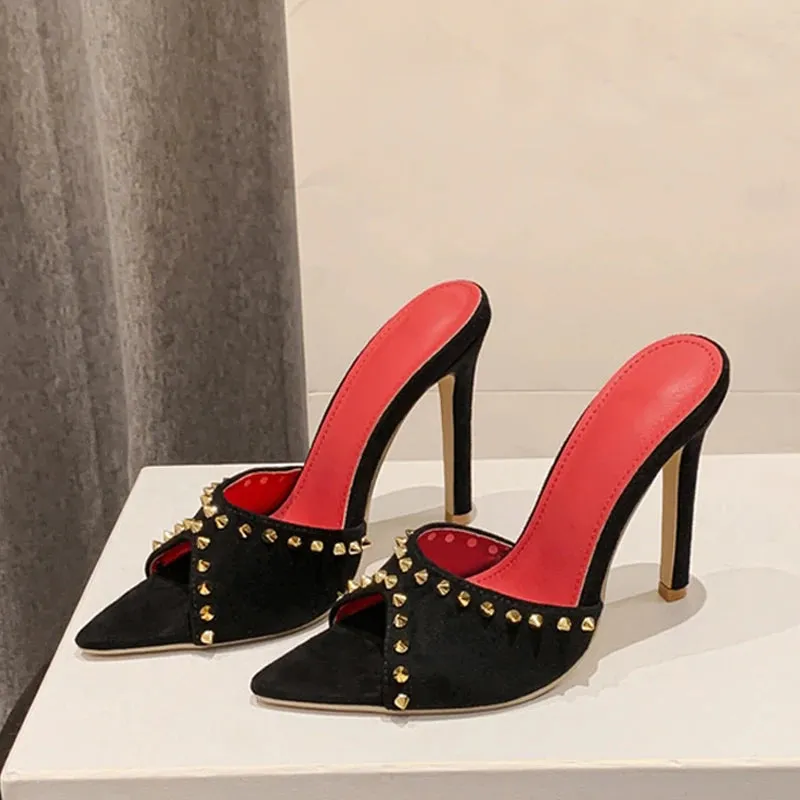 Fashion Metal spikes High Heel sandals