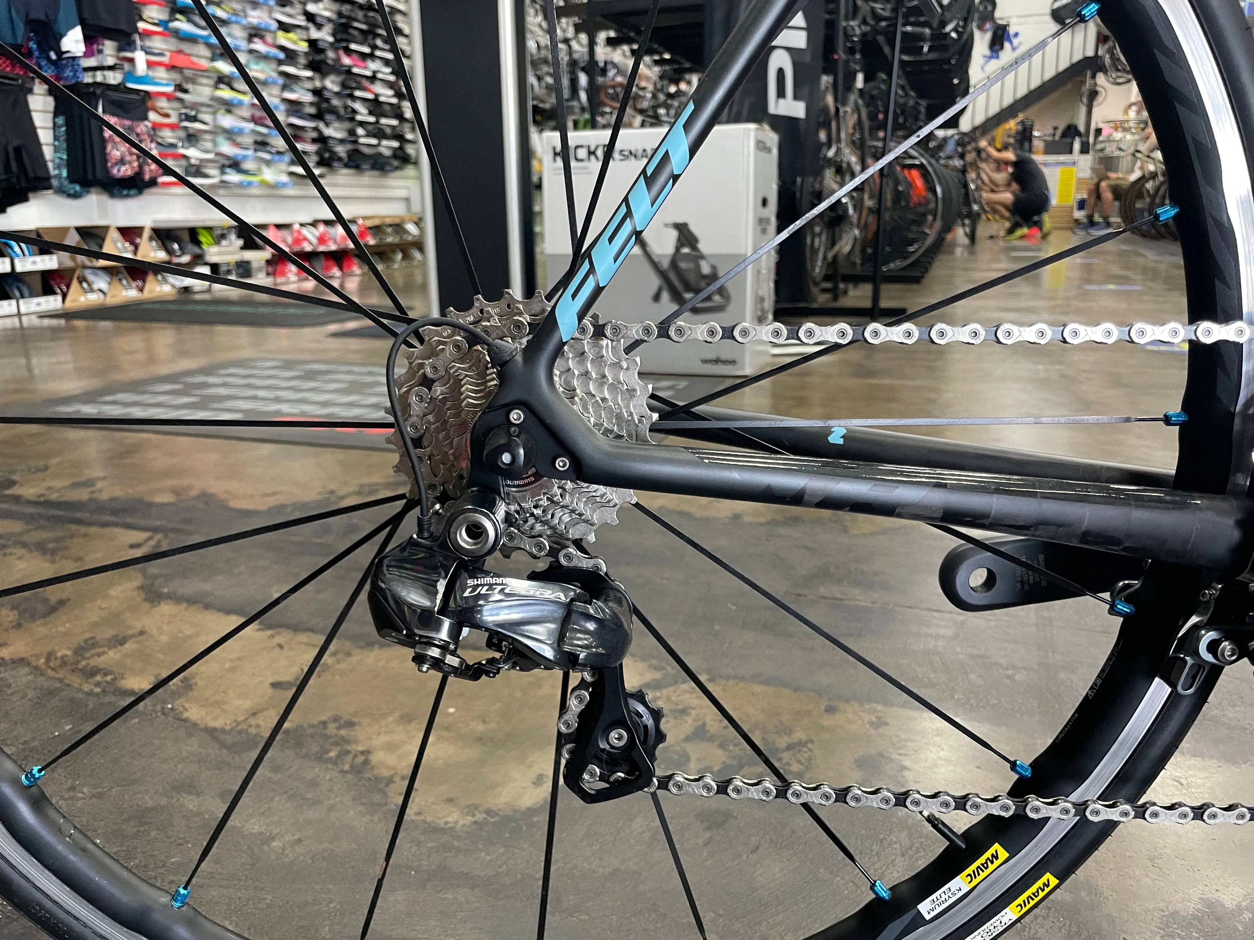 Felt FR2 Shimano Ultegra Di2 - Matte Black/Blue 2017 DEMO
