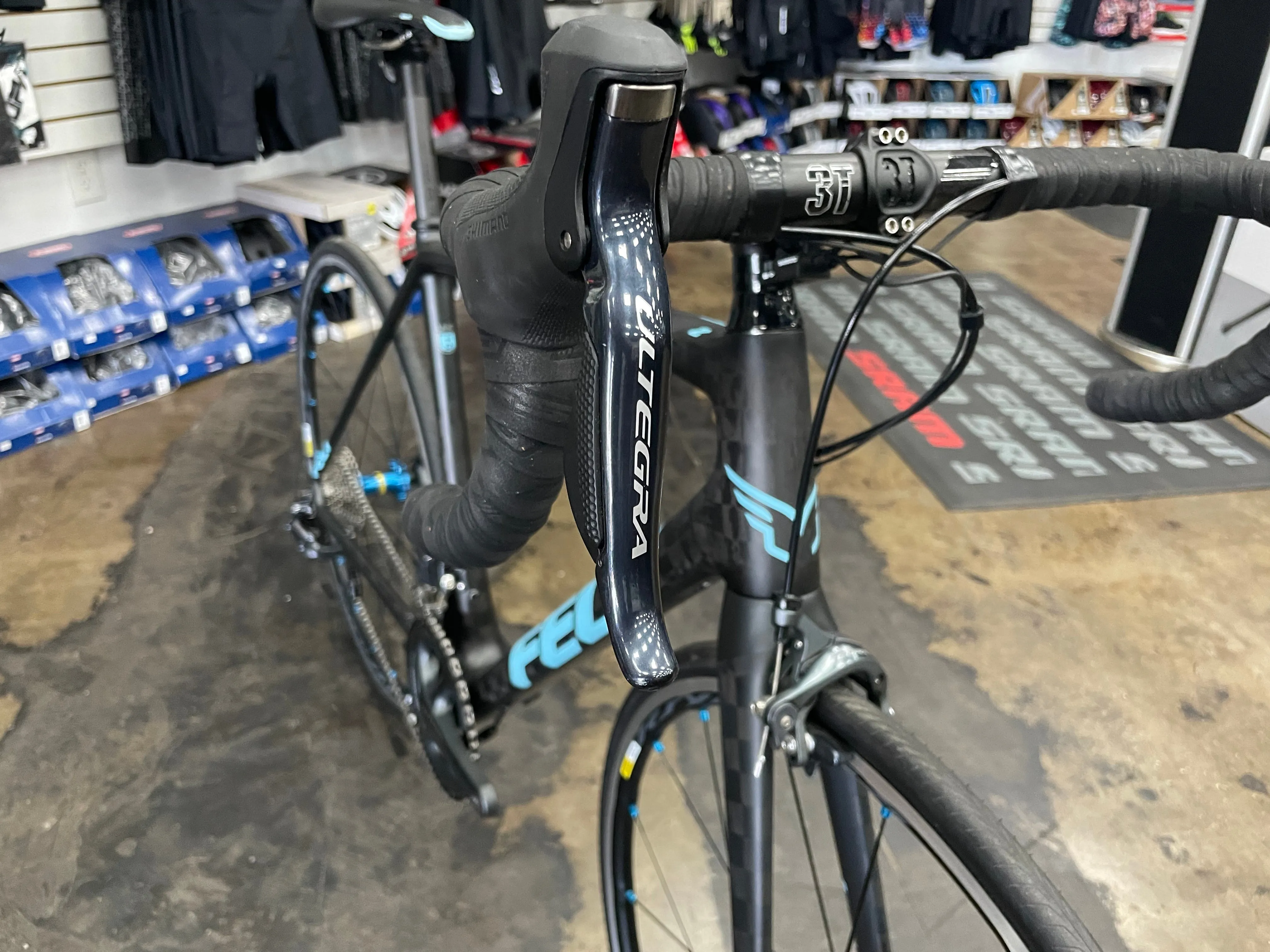 Felt FR2 Shimano Ultegra Di2 - Matte Black/Blue 2017 DEMO