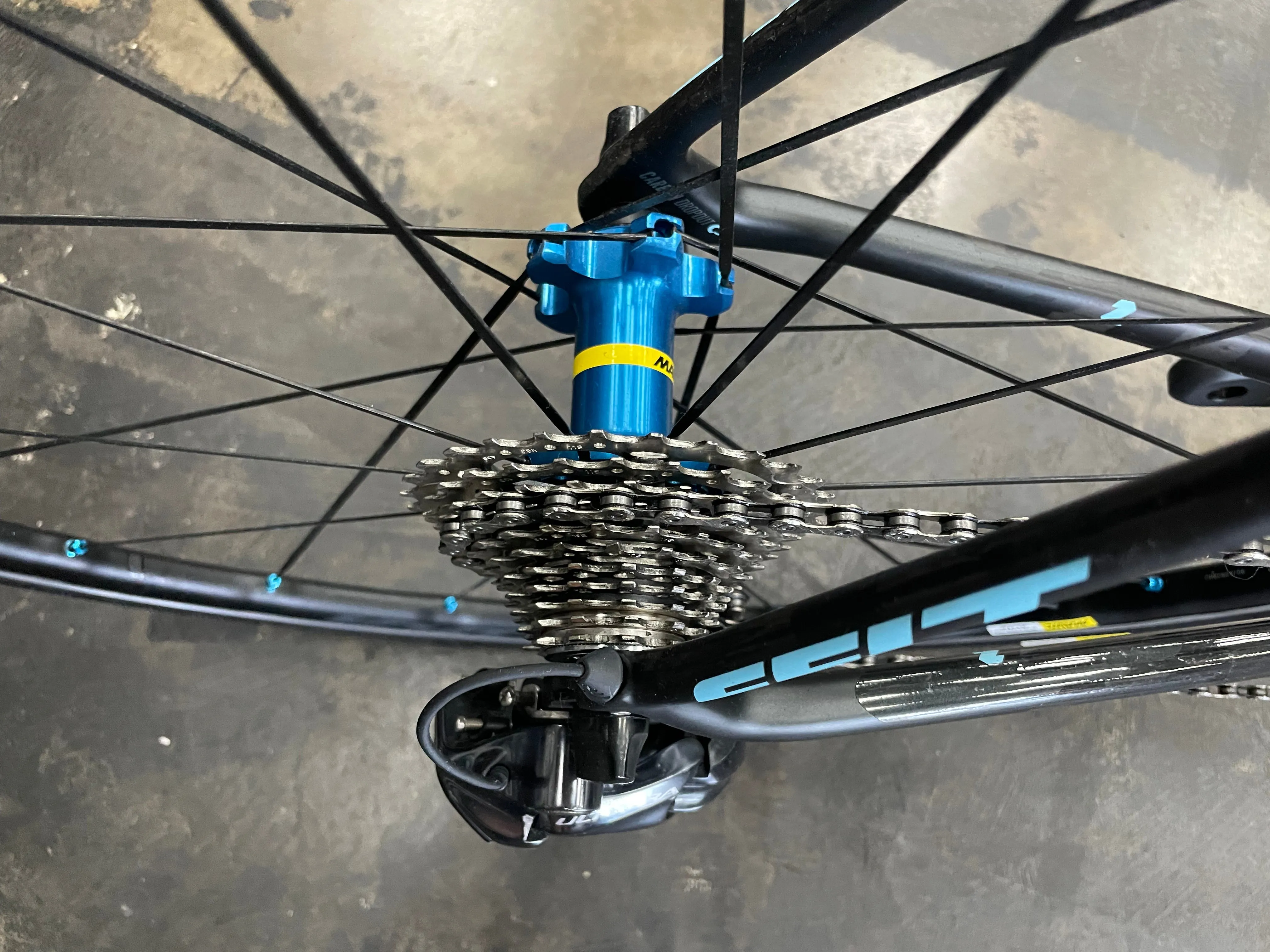 Felt FR2 Shimano Ultegra Di2 - Matte Black/Blue 2017 DEMO