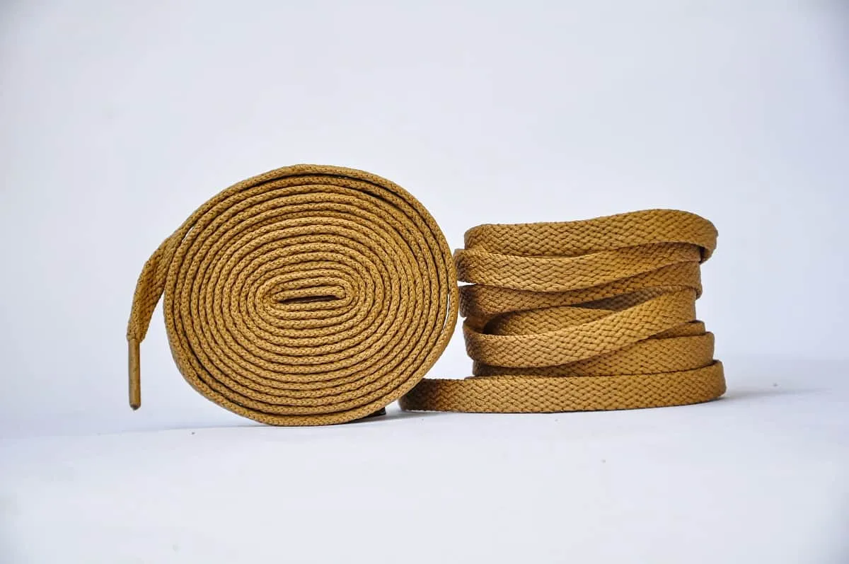 Flat Sneaker Laces- Light Bown | Jordan laces | AJ1 Laces | Kicks Machine