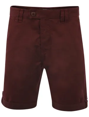 Le Shark Weller Oxblood Cotton Shorts