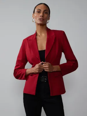 Long Sleeve Peak Lapel Hourglass Blazer