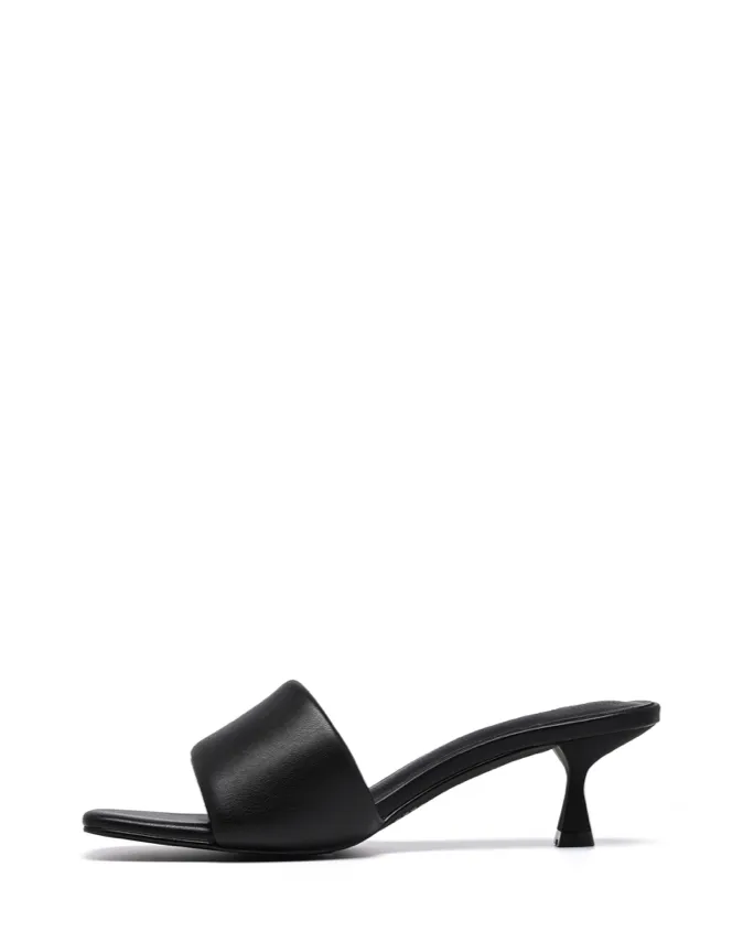 Luxe Mule Heel - Black