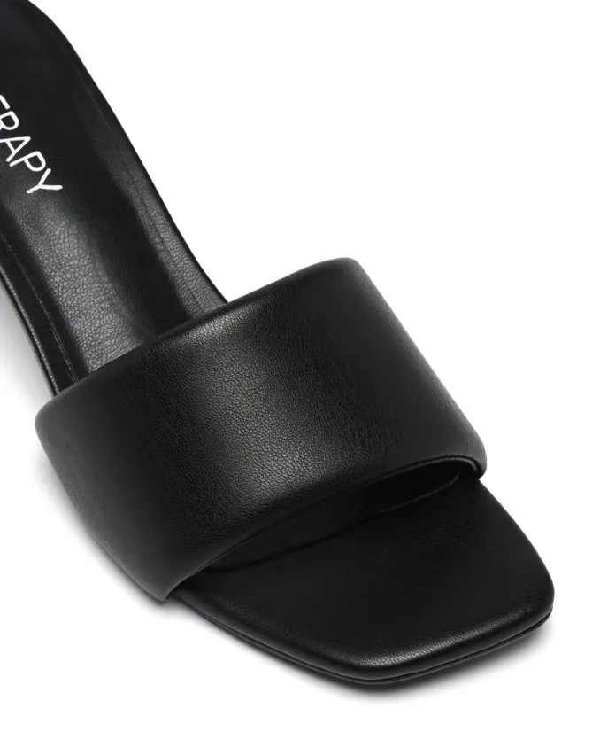 Luxe Mule Heel - Black