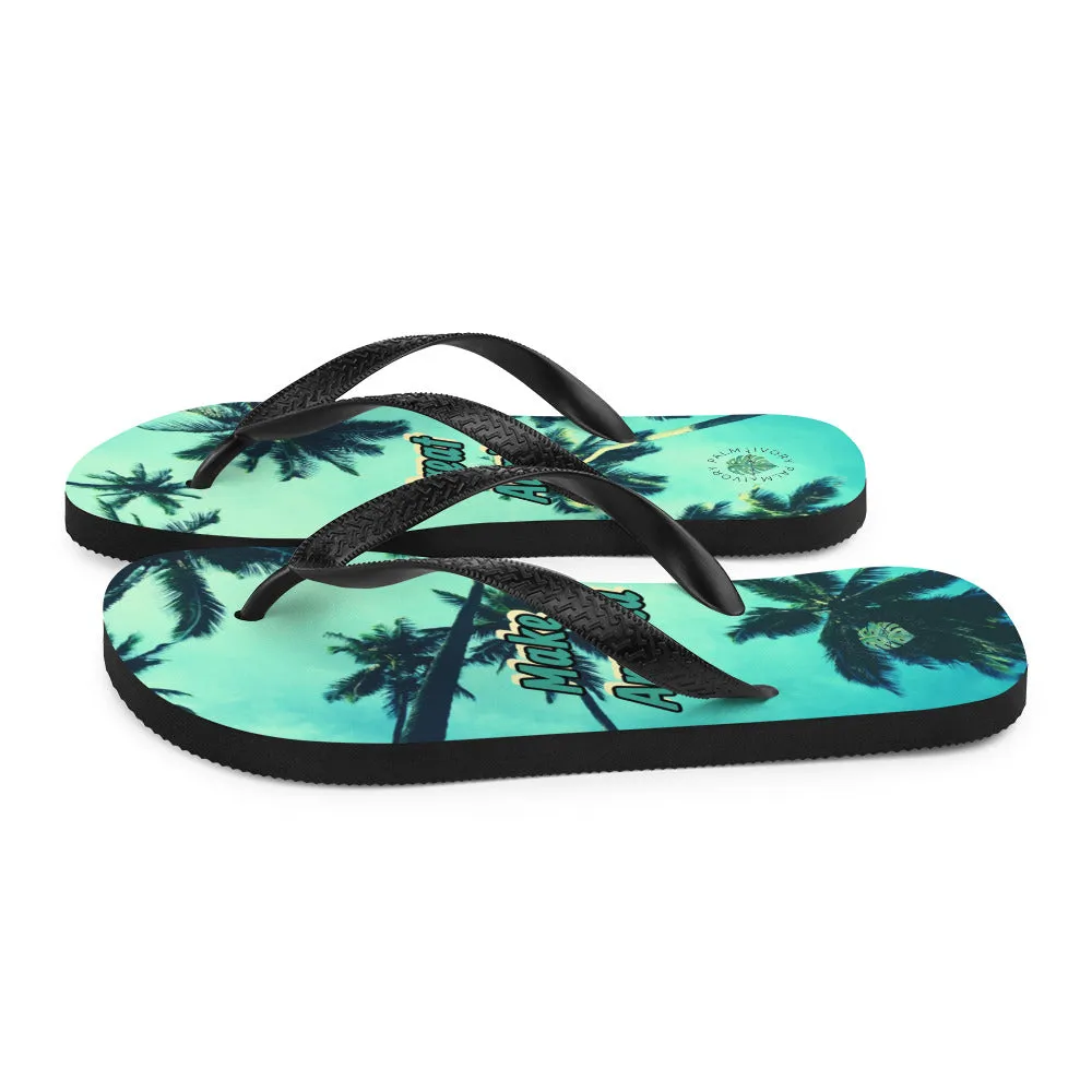 Make America Great Again Palm Tree Flip-Flops