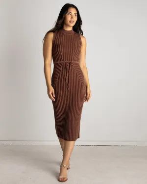 Maroon   Toffee Knit Dress