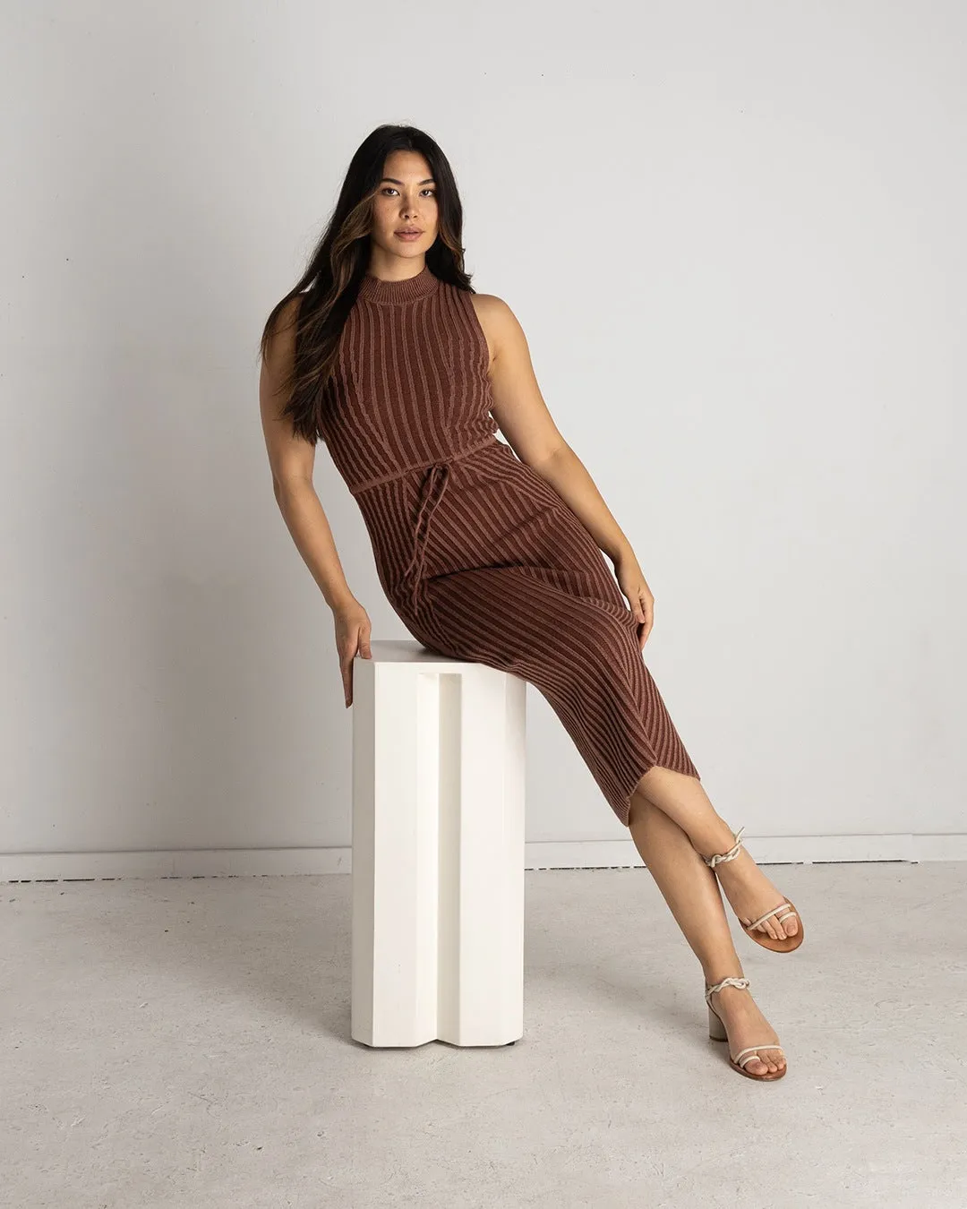 Maroon   Toffee Knit Dress