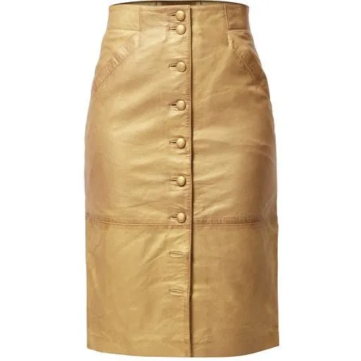 Maya Leather Skirt