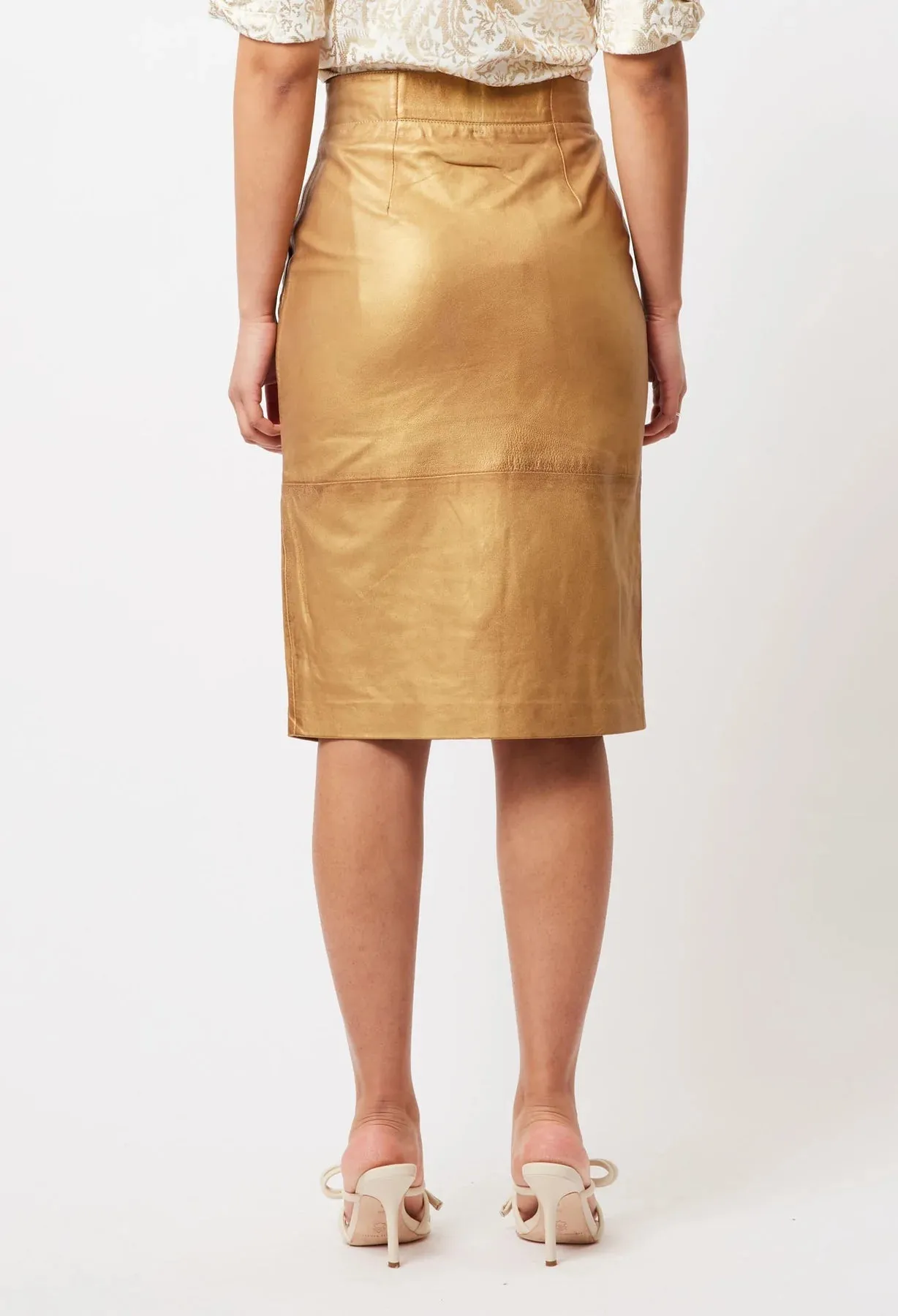 Maya Leather Skirt