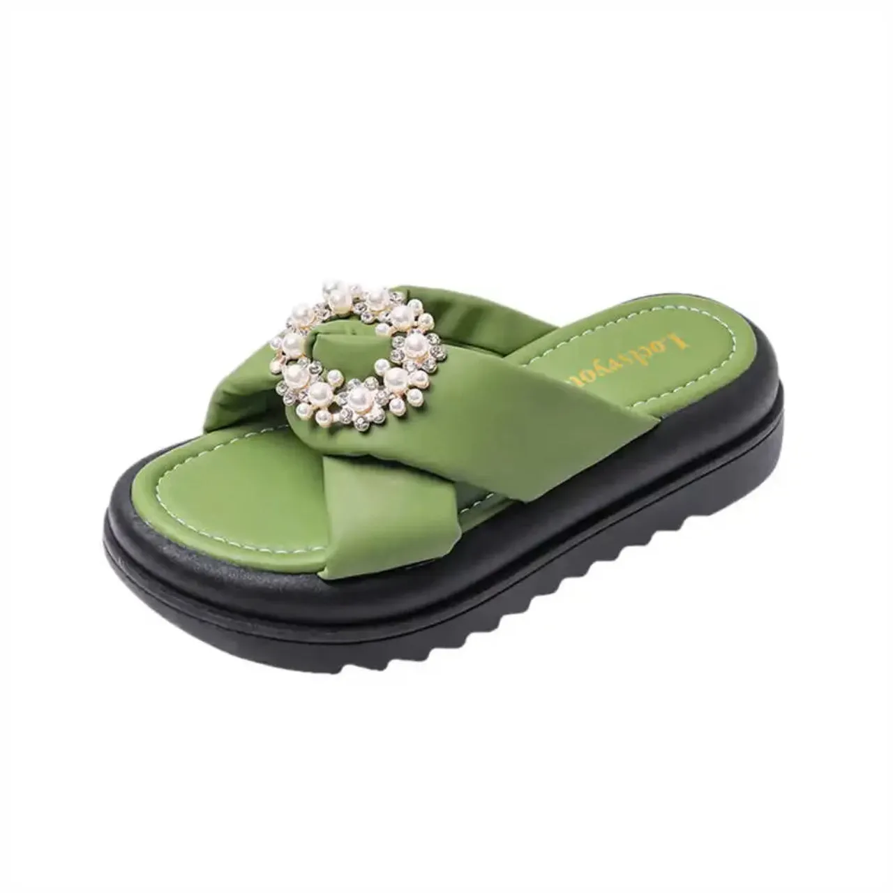 Merendy Sonya Without Heels open toe platforms slide sandals