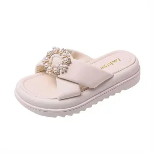 Merendy Sonya Without Heels open toe platforms slide sandals