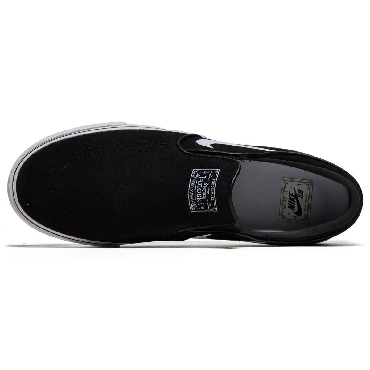 Nike SB Janoski  Slip Shoes - Black/White/Black/Black