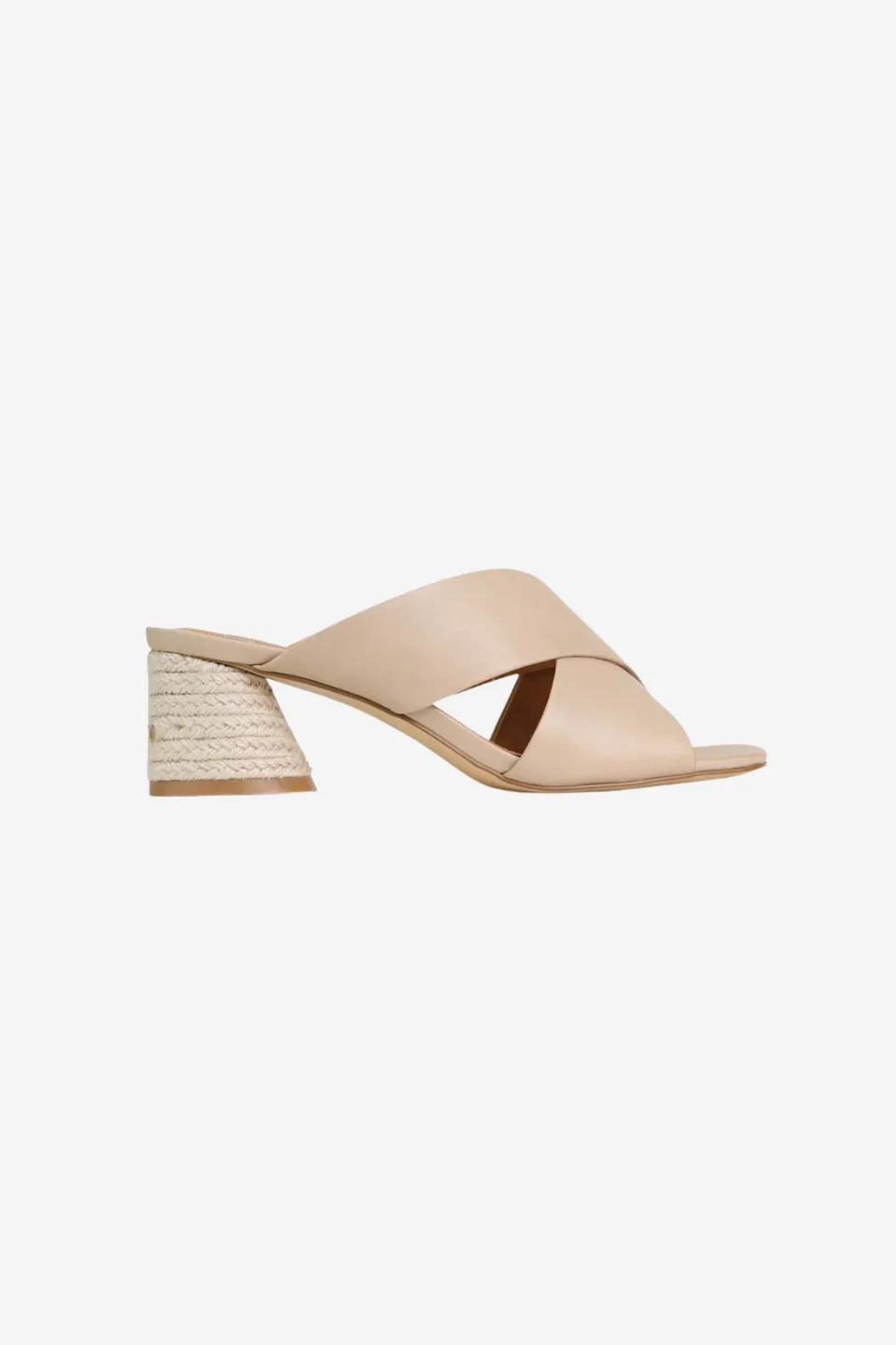Petora Nude Cross Leather Mule