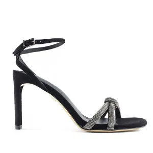 Safira Black | Embellished high heel