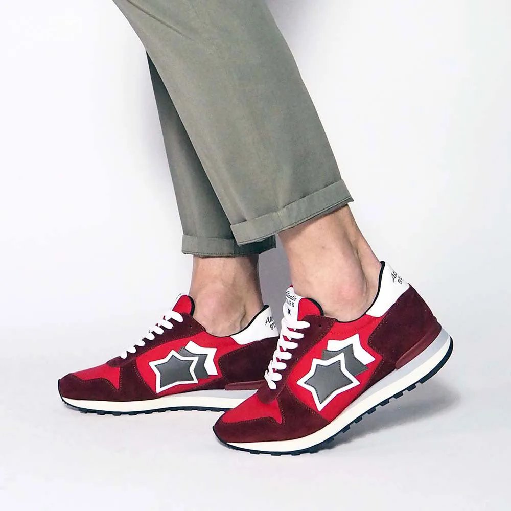 Scarpe Uomo ATLANTIC STARS Sneakers Linea Argo Colore Red Merlot
