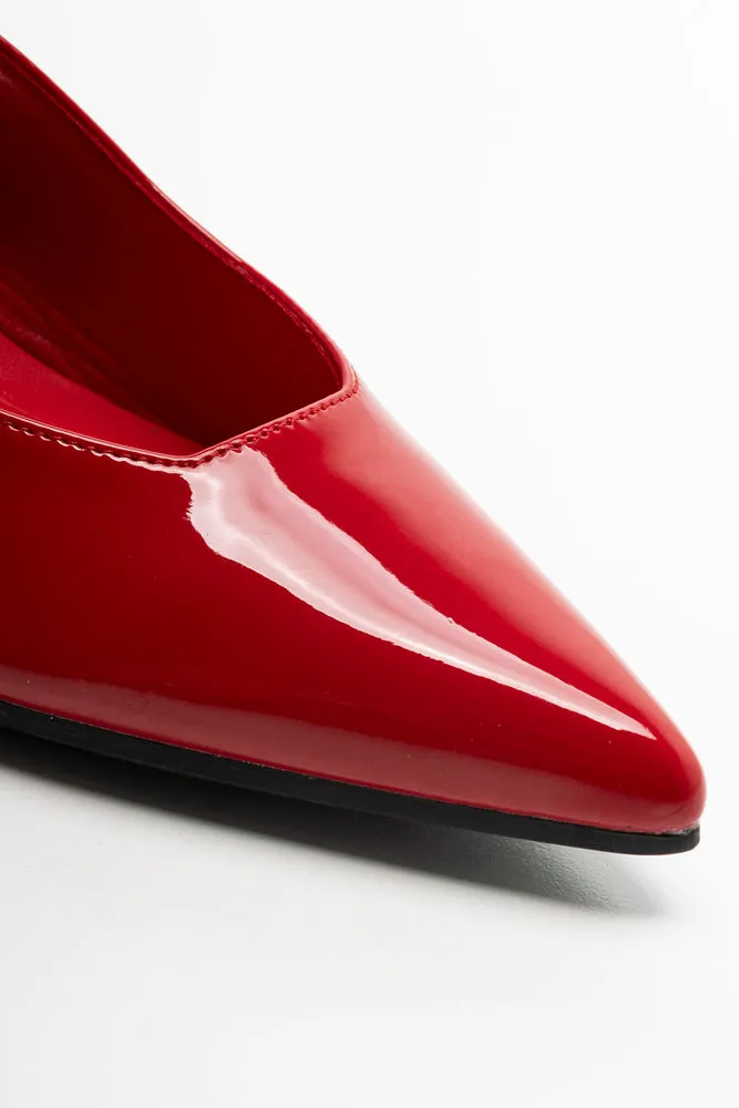 Slingback Heel Red