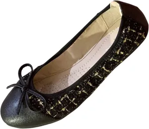 Stunner Women's Casual Flats Comfortable Round Toe Slip On Ballet Flats with Bow Decoration
