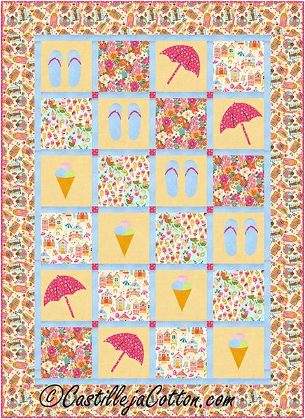 Summertime Fun Quilt Pattern CJC-57021 - Paper Pattern