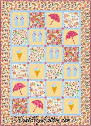 Summertime Fun Quilt Pattern CJC-57021 - Paper Pattern