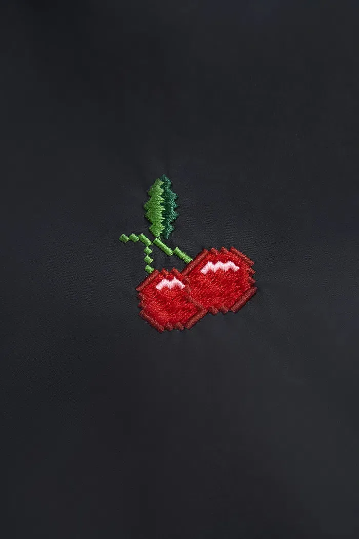 Tita Cherry Embroidery Dress in Cotton Blend