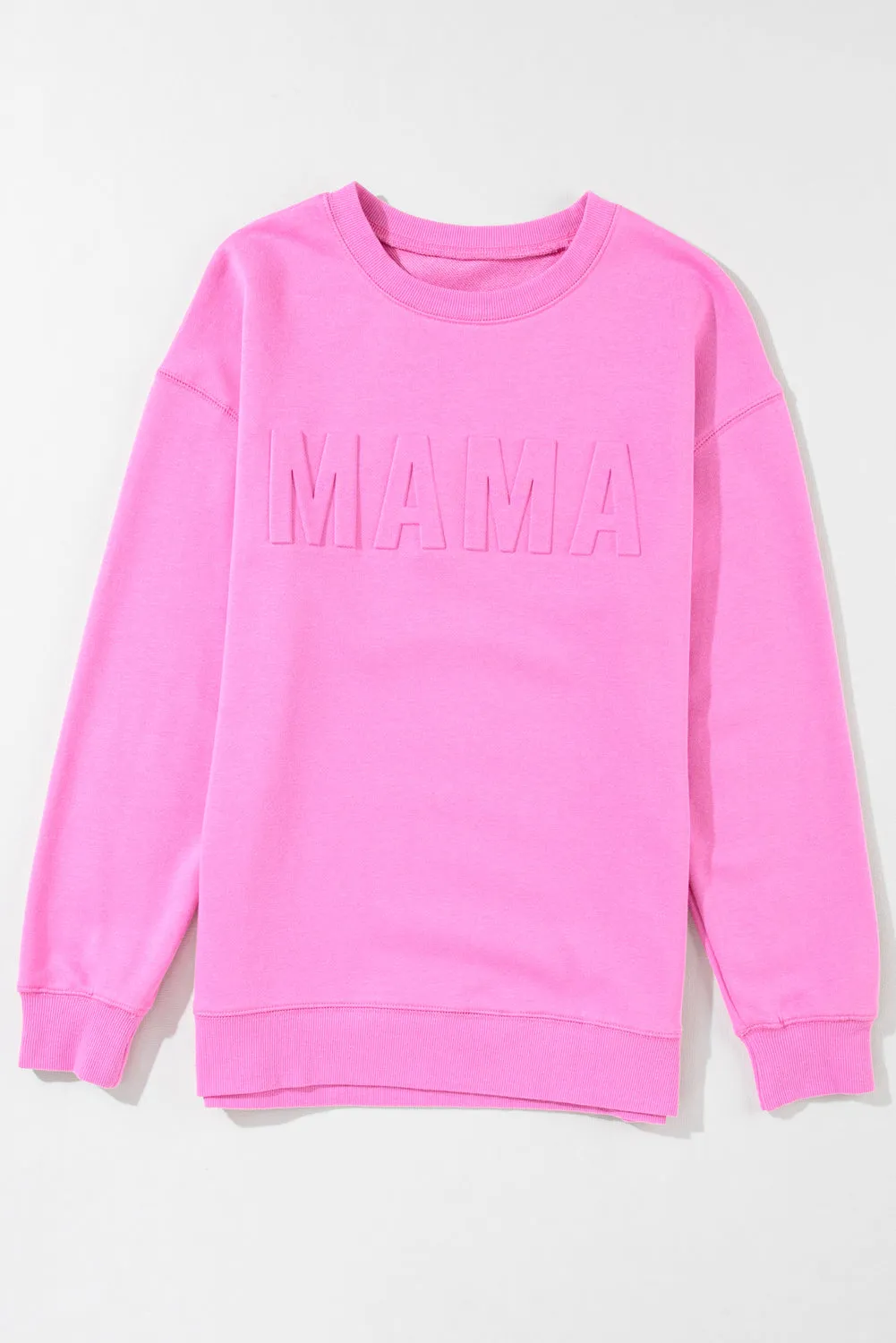 Vera MAMA Letter Embossed Casual Sweatshirt