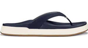 Womens Olukai Nu'a Pi'o Thong Sandal 20445-DEDE Trench Blue