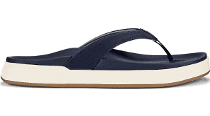 Womens Olukai Nu'a Pi'o Thong Sandal 20445-DEDE Trench Blue